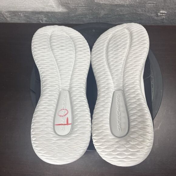 Skechers Men's Sz 10.5 Delson Swift Fit Hands Free Memory Foam Black Shoes - Picture 10 of 10